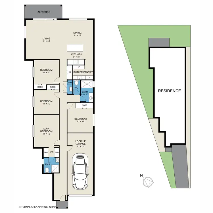 Floorplan of Homely house listing, 5 Portrush Avenue, Cessnock NSW 2325