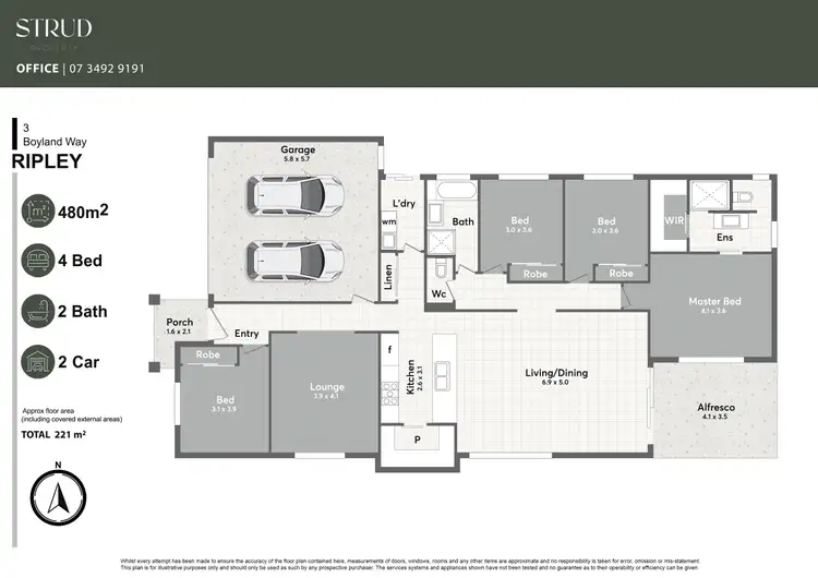 Floorplan of Homely house listing, 3 Boyland Way, Ripley QLD 4306