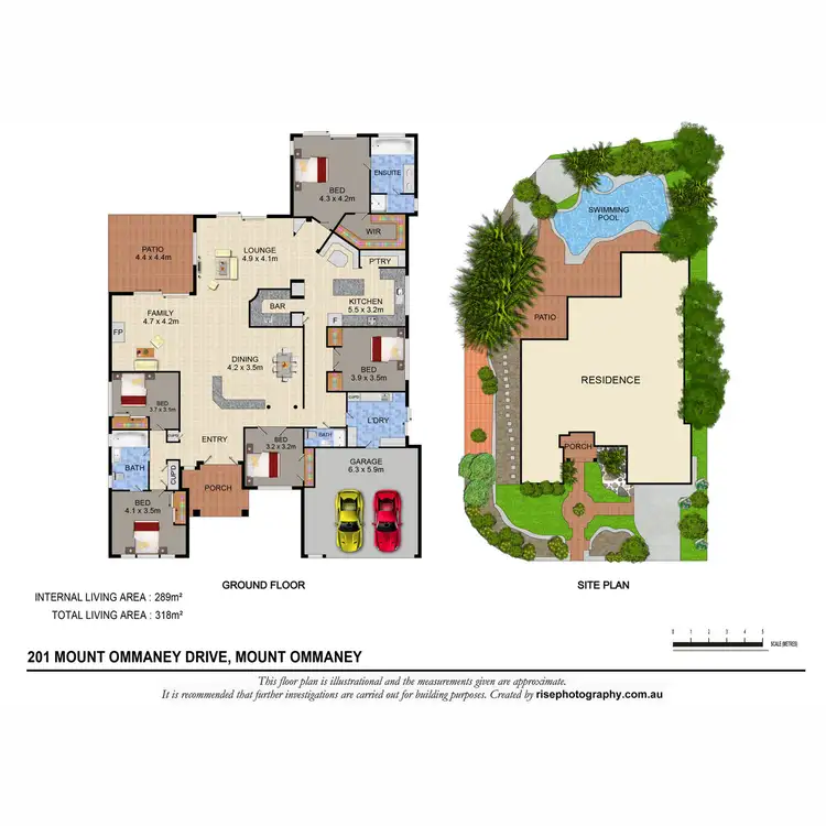 Floorplan of Homely house listing, 201 Mount Ommaney Drive, Mount Ommaney QLD 4074