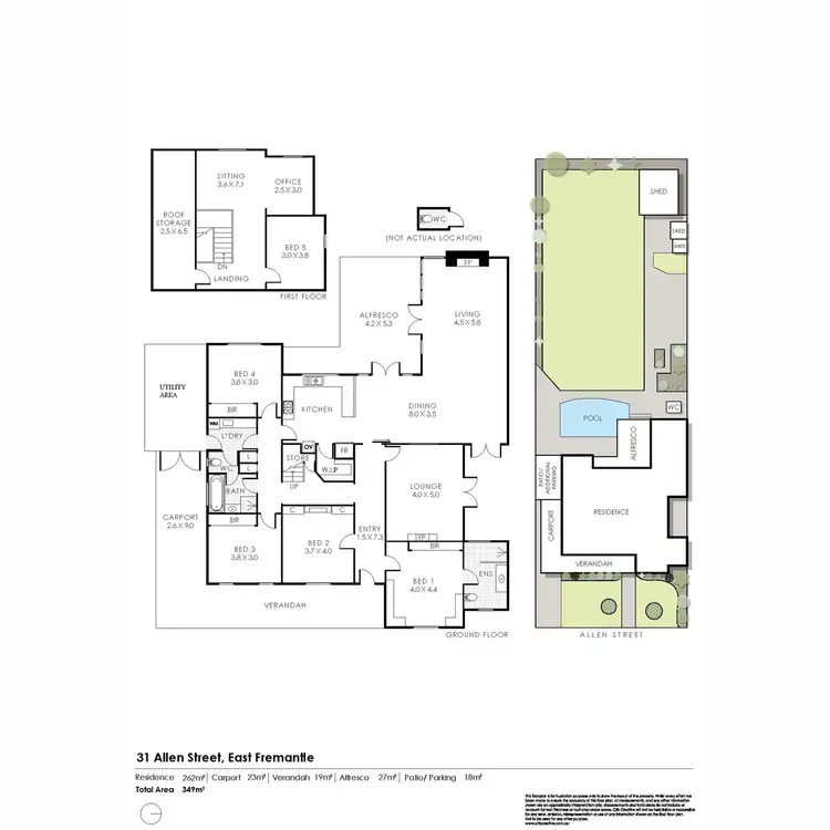 Floorplan of Homely house listing, 31 Allen Street, East Fremantle WA 6158