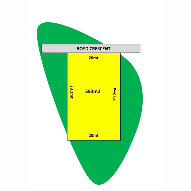 Floorplan of Homely land listing, 8 Boyd Crescent, Heidelberg West VIC 3081