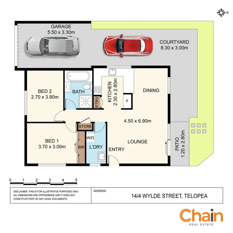Floorplan of Homely villa listing, 14/4 Wylde Street, Telopea NSW 2117