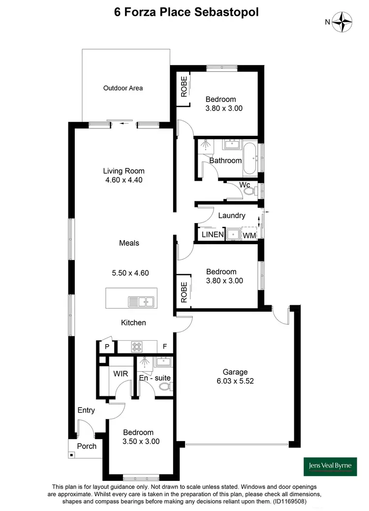 Floorplan of Homely townhouse listing, 6 Forza Place, Sebastopol VIC 3356