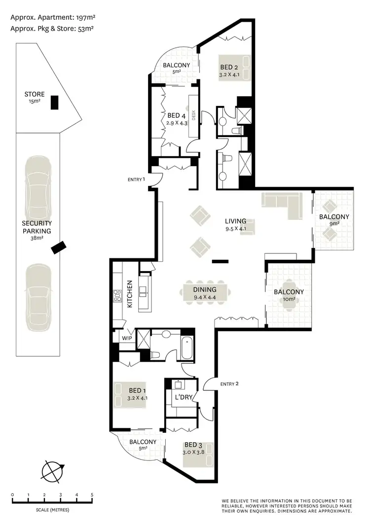 Floorplan of Homely apartment listing, 405/1a Clement Place, Rushcutters Bay NSW 2011