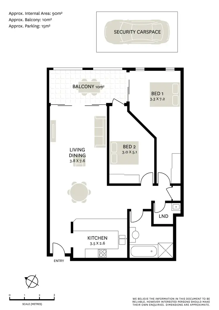 Floorplan of Homely apartment listing, 2/6-8 Northwood Street, Camperdown NSW 2050