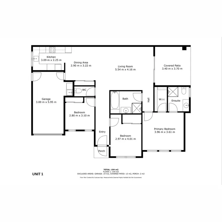 Floorplan of Homely semi-detached listing, 1 & 2/90 Superior Boulevard, Andergrove QLD 4740