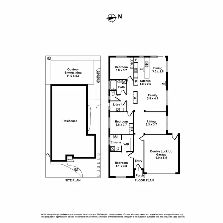 Floorplan of Homely house listing, 11 Brockwell Crescent, Manor Lakes VIC 3024