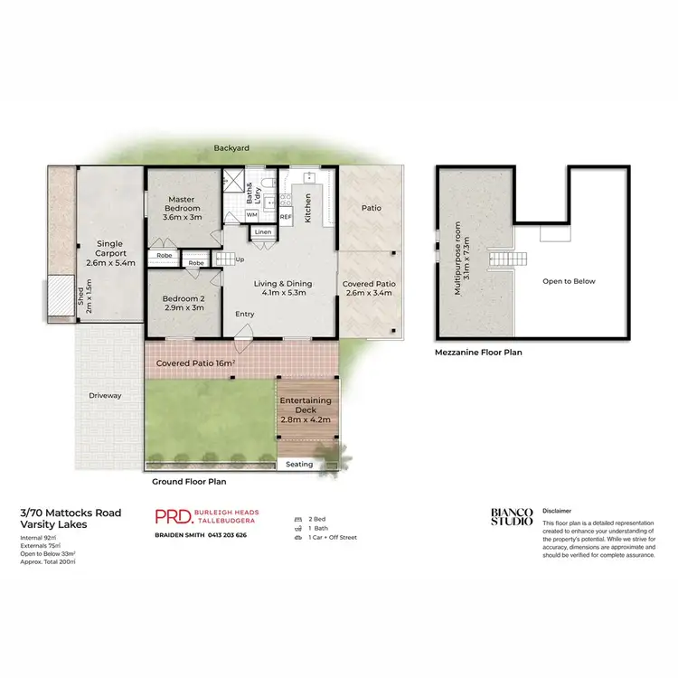 Floorplan of Homely townhouse listing, 3/70 Mattocks Road, Burleigh Waters QLD 4220