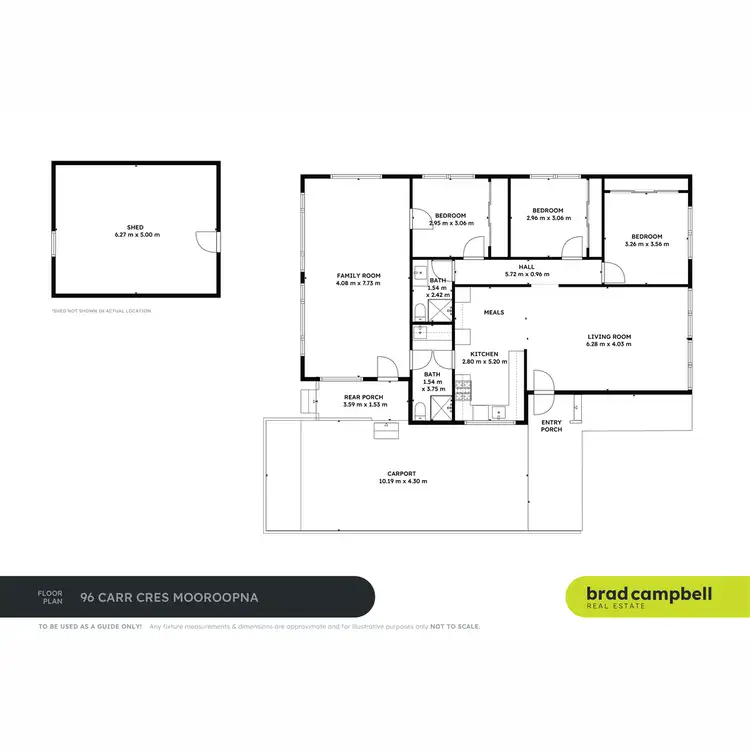 Floorplan of Homely house listing, 96 Carr Crescent, Mooroopna VIC 3629