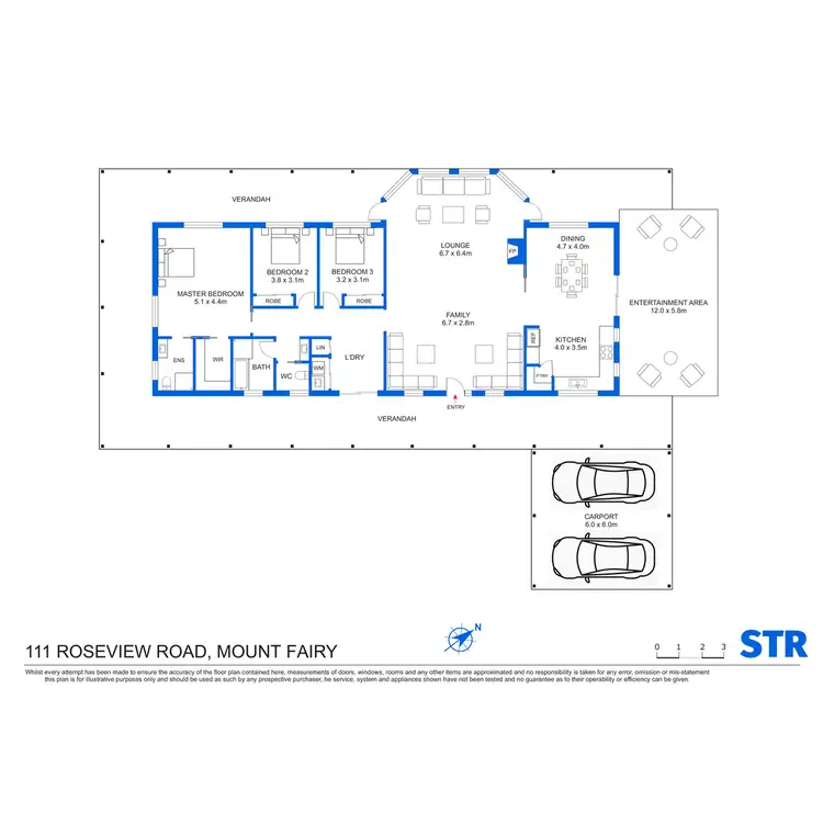 Floorplan of Homely rural property listing, 111 Roseview Road, Mount Fairy NSW 2580