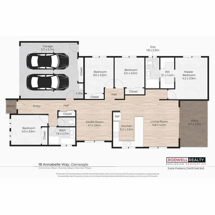 Floorplan of Homely house listing, 18 Annabelle Way, Gleneagle QLD 4285