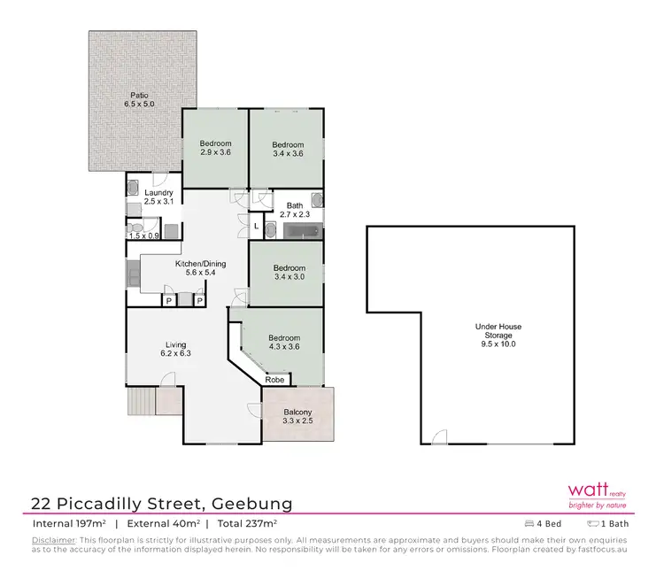 Floorplan of Homely house listing, 22 Piccadilly Street, Geebung QLD 4034