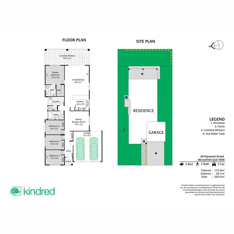 Floorplan of Homely house listing, 28 Hipwood Street, Morayfield QLD 4506