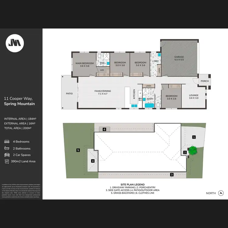 Floorplan of Homely house listing, 11 Cooper Way, Spring Mountain QLD 4300