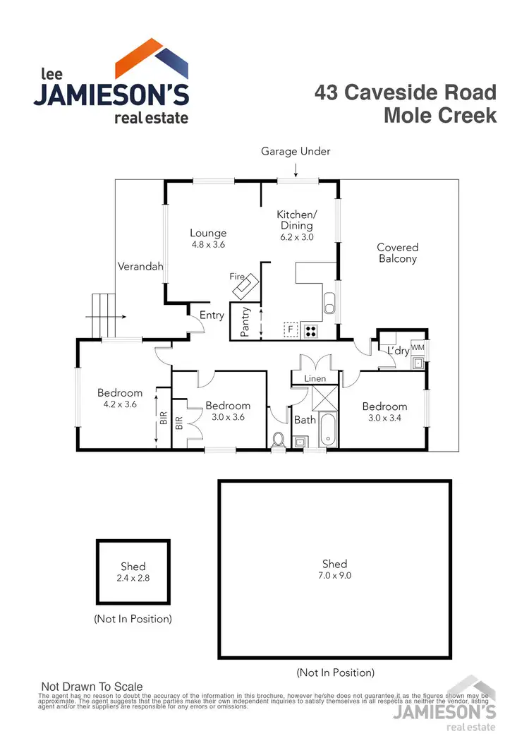 Floorplan of Homely rural property listing, 43 Caveside Road, Mole Creek TAS 7304