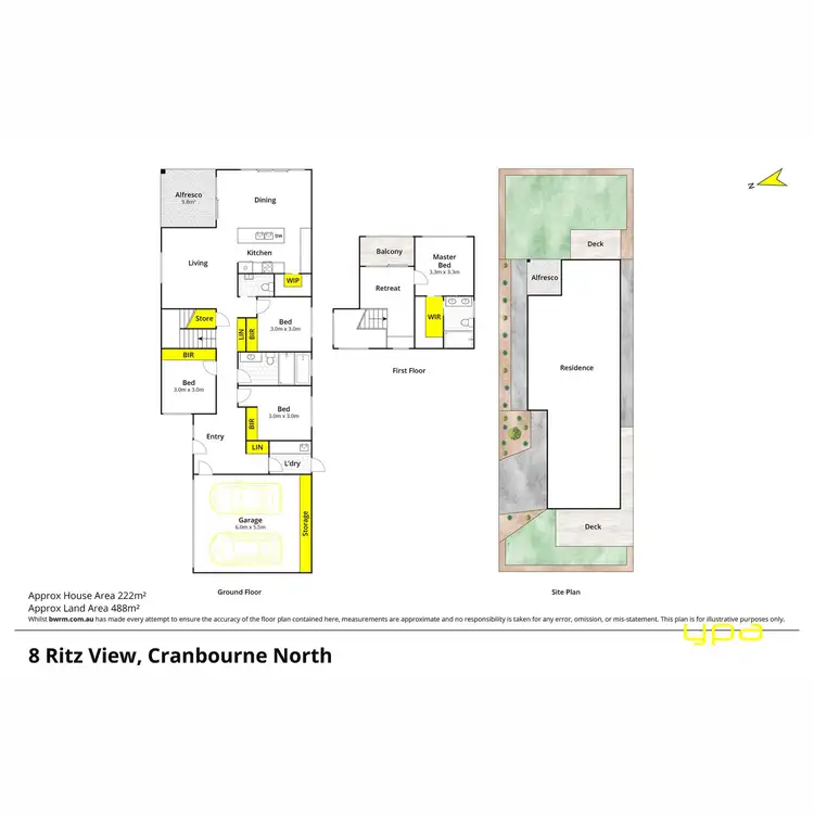 Floorplan of Homely house listing, 8 Ritz View, Cranbourne North VIC 3977