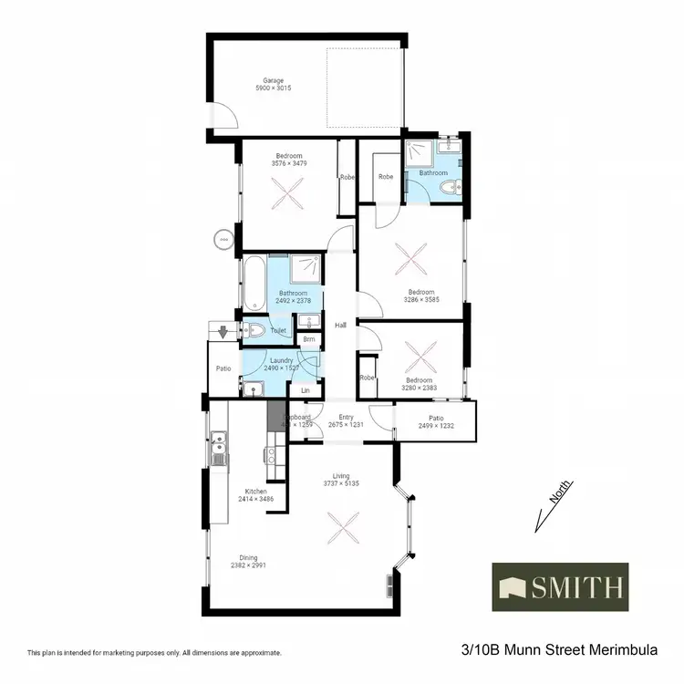 Floorplan of Homely unit listing, 3/10b Munn Street, Merimbula NSW 2548