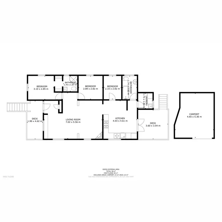 Floorplan of Homely house listing, 3 Gostwyck Street, Newtown QLD 4350