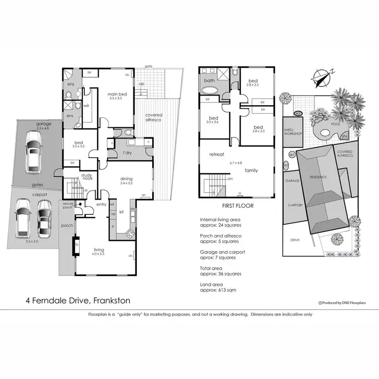 Floorplan of Homely house listing, 4 Ferndale Drive, Frankston VIC 3199