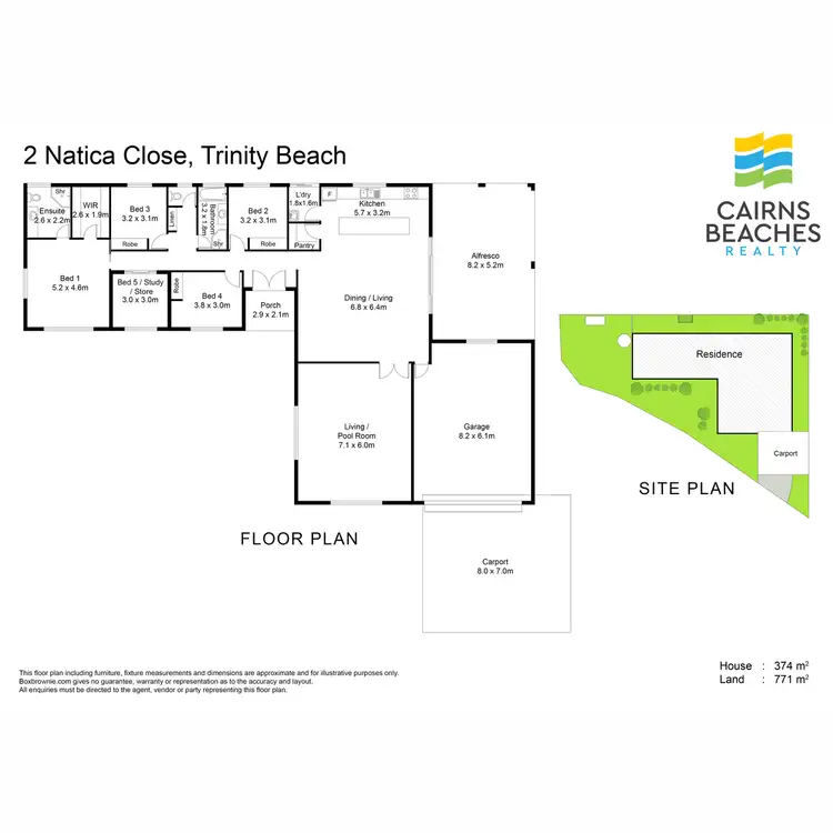 Floorplan of Homely house listing, 2 Natica Close, Trinity Beach QLD 4879