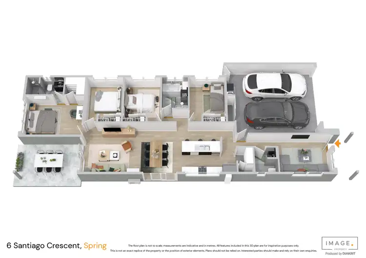 Floorplan of Homely house listing, 6 Santiago Crescent, Spring Mountain QLD 4300
