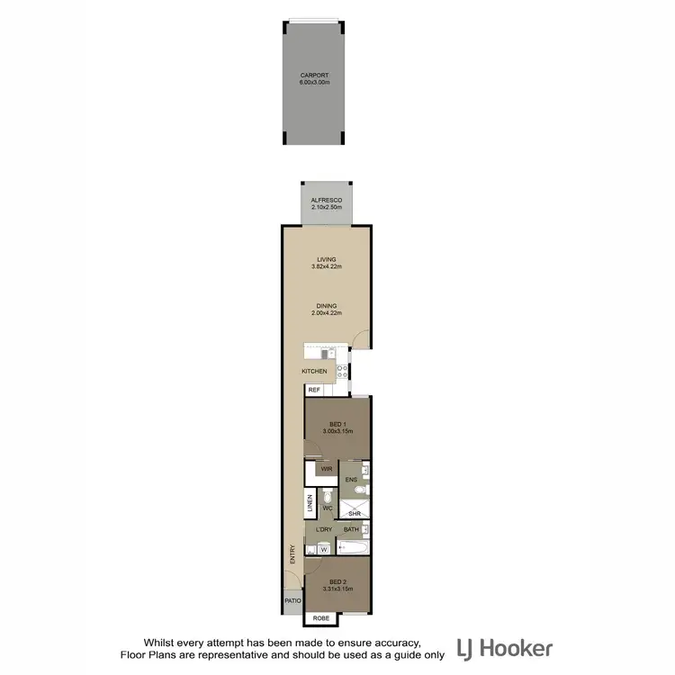 Floorplan of Homely villa listing, 42 Tasman Boulevard, Fitzgibbon QLD 4018