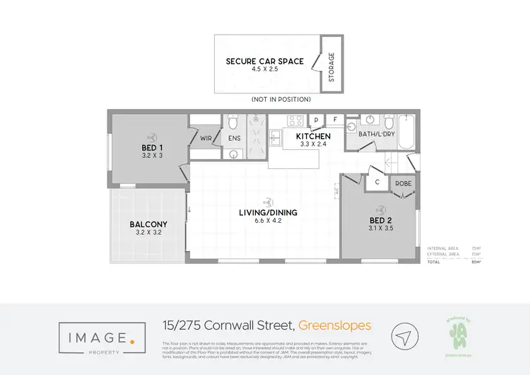 Floorplan of Homely unit listing, 15/275 Cornwall Street, Greenslopes QLD 4120