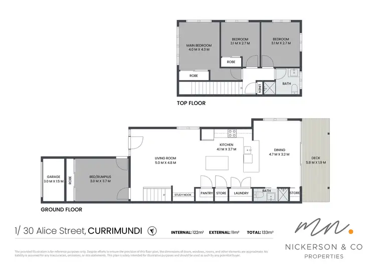 Floorplan of Homely house listing, 1/30 Alice Street, Currimundi QLD 4551