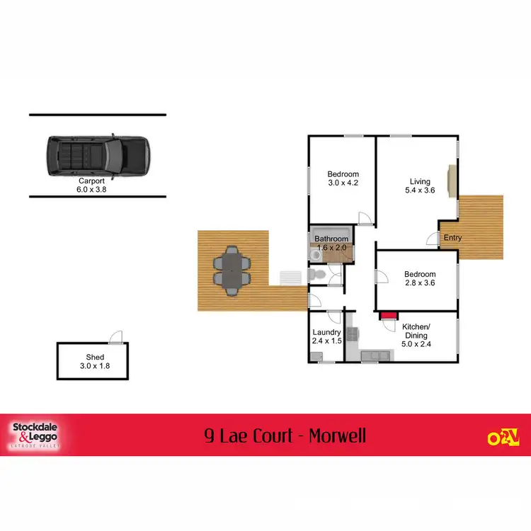 Floorplan of Homely house listing, 9 Lae Court, Morwell VIC 3840
