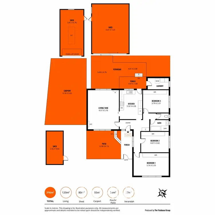 Floorplan of Homely house listing, 3 Trim Crescent, Evanston Park SA 5116