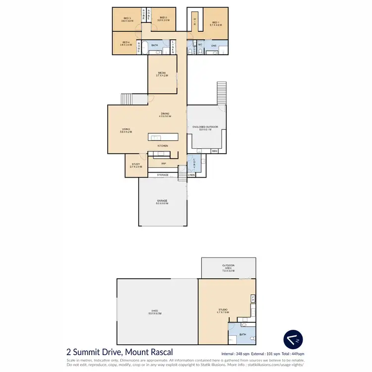 Floorplan of Homely house listing, 2 Summit Drive, Mount Rascal QLD 4350