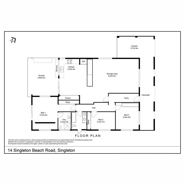Floorplan of Homely house listing, 14 Singleton Beach Road, Singleton WA 6175