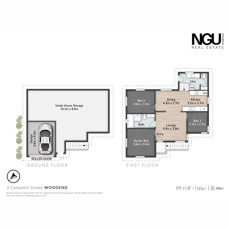 Floorplan of Homely house listing, 3 Campbell Street, Woodend QLD 4305