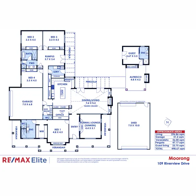 Floorplan of Homely house listing, 109 Riverview Drive, Moorong NSW 2650