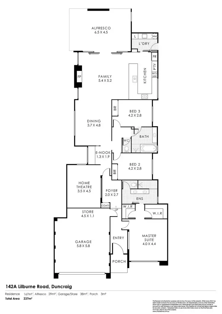 Floorplan of Homely house listing, 142A Lilburne Road, Duncraig WA 6023