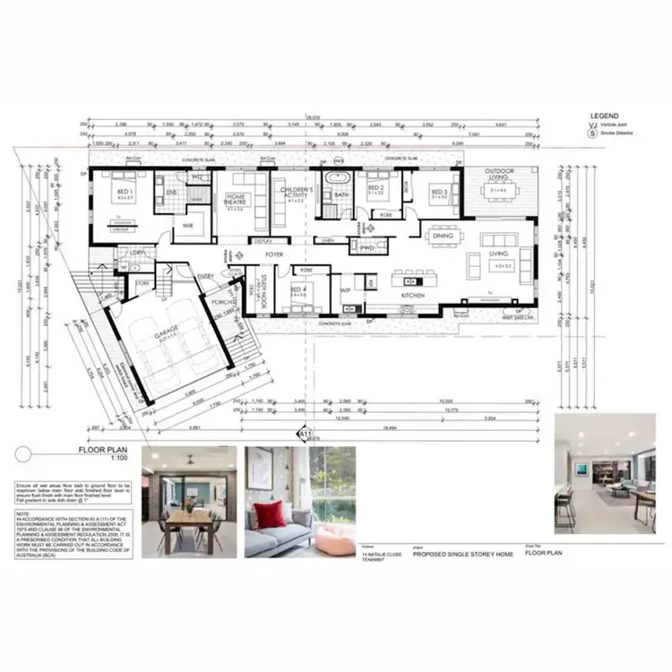 Floorplan of Homely house listing, 14A Natalie Close, Tenambit NSW 2323