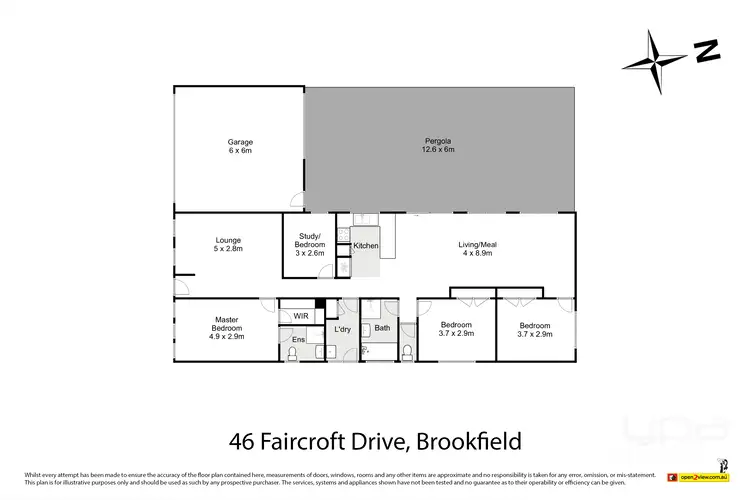 Floorplan of Homely house listing, 46 Faircroft Drive, Brookfield VIC 3338