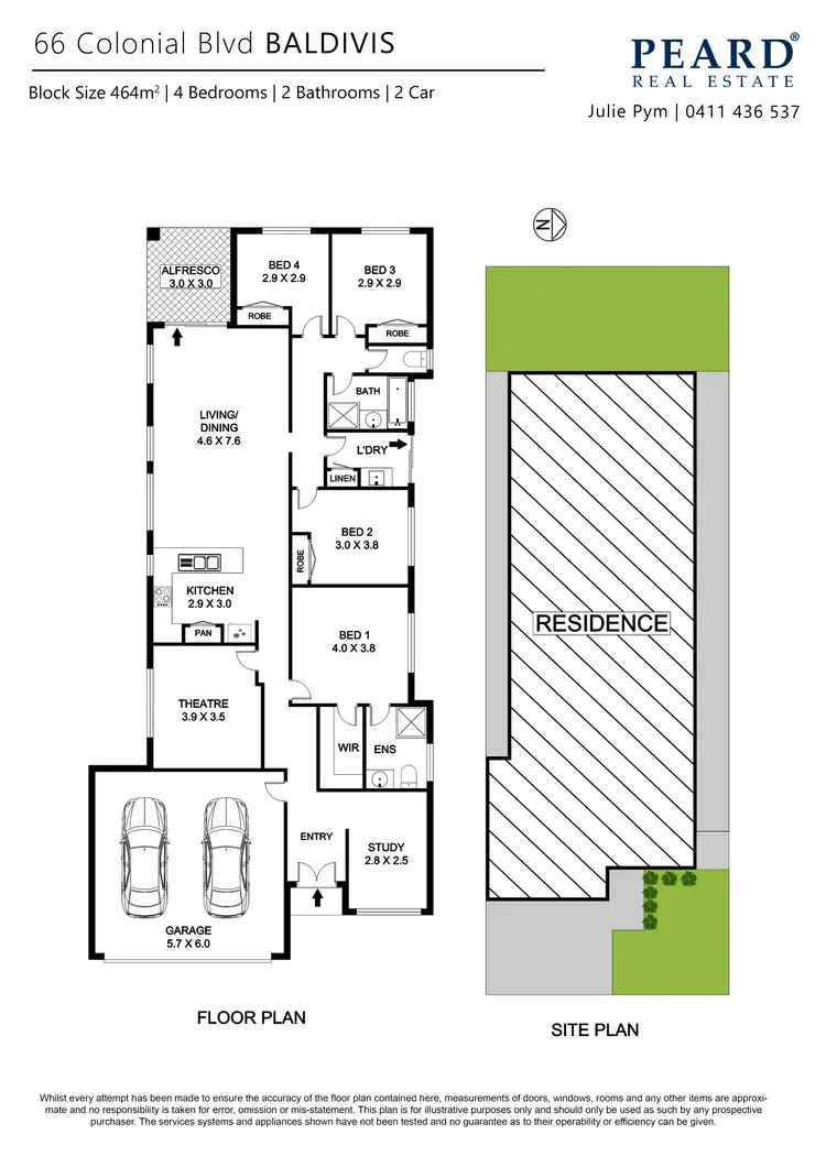 Floorplan of Homely house listing, 66 Colonial Boulevard, Baldivis WA 6171