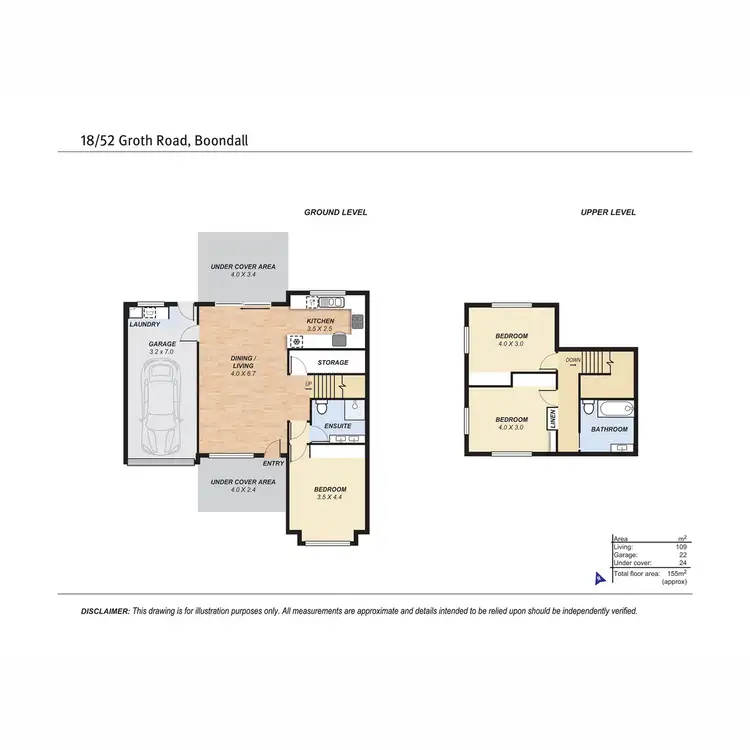 Floorplan of Homely townhouse listing, 18/52 Groth Road, Boondall QLD 4034
