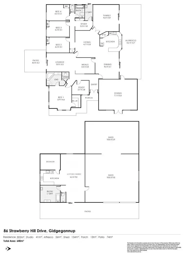 Floorplan of Homely house listing, 86 Strawberry Hill Drive, Gidgegannup WA 6083