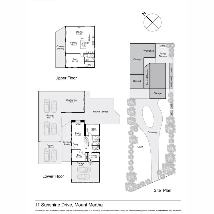 Floorplan of Homely house listing, 11 Sunshine Drive, Mount Martha VIC 3934
