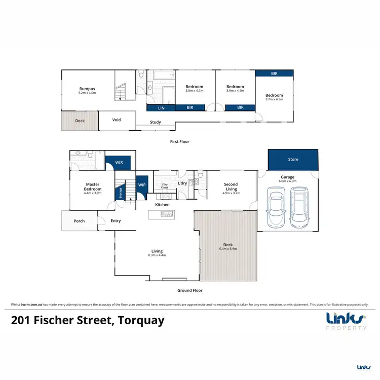 Floorplan of Homely house listing, 201 Fischer Street, Torquay VIC 3228