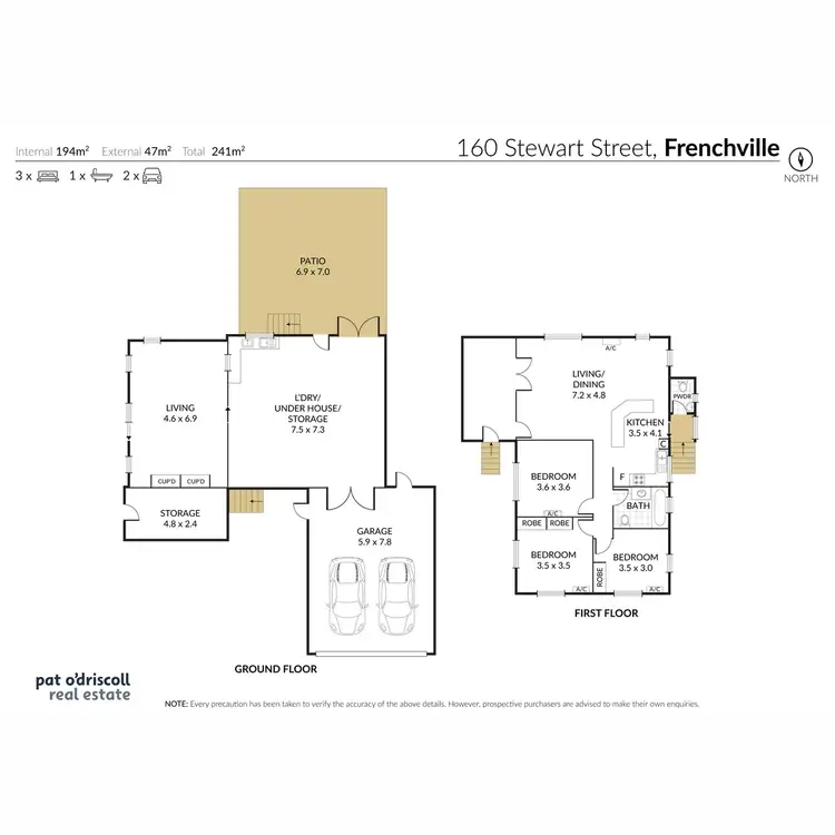 Floorplan of Homely house listing, 160 Stewart Street, Frenchville QLD 4701