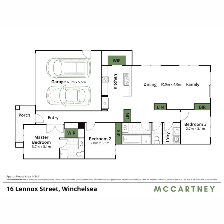 Floorplan of Homely house listing, 16 Lennox Street, Winchelsea VIC 3241