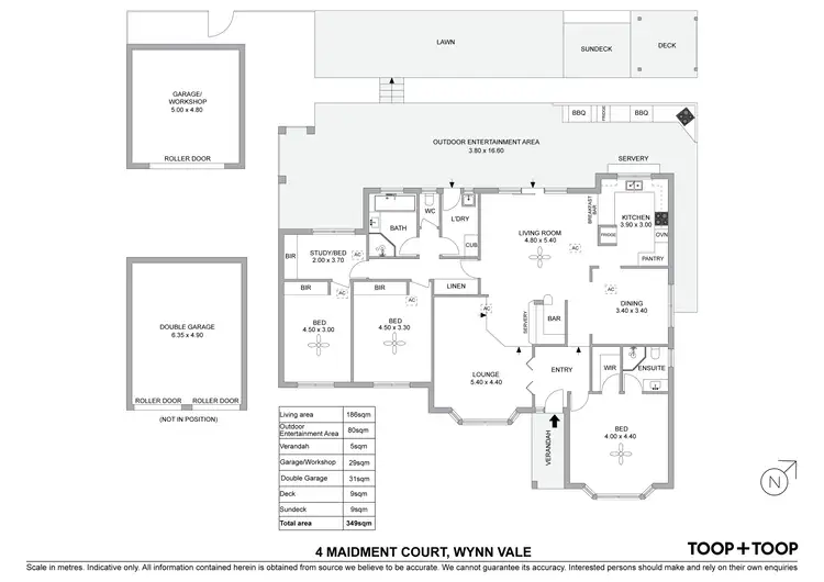 Floorplan of Homely house listing, 4 Maidment Court, Wynn Vale SA 5127