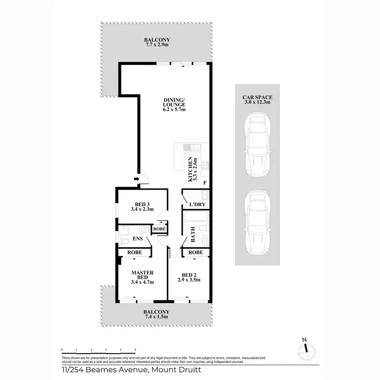 Floorplan of Homely unit listing, 11/254 Beames Avenue, Mount Druitt NSW 2770
