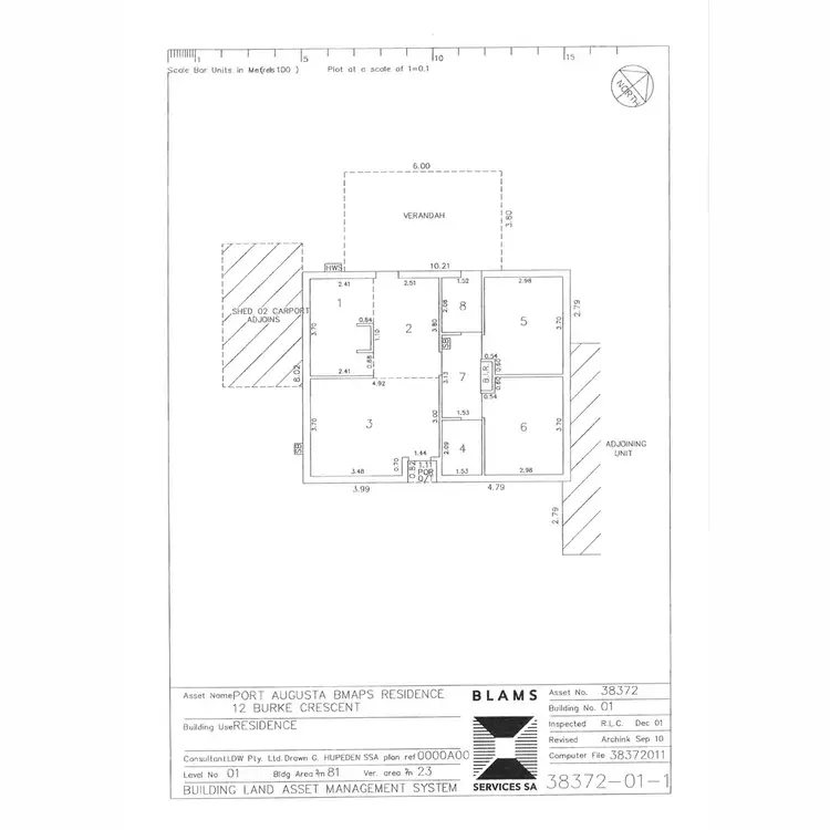 Floorplan of Homely unit listing, 12 Burke Crescent, Port Augusta West SA 5700