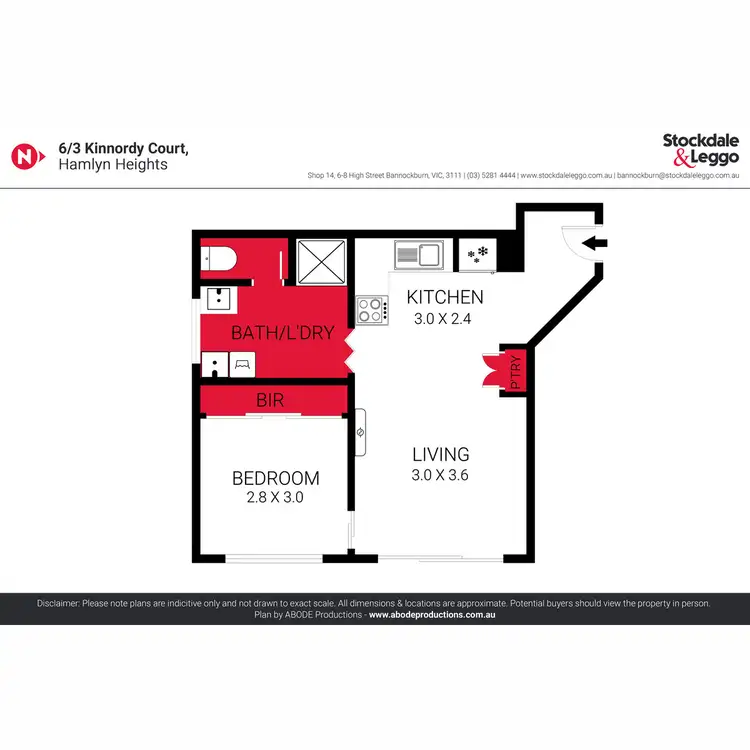 Floorplan of Homely unit listing, 6/3 Kinnordy Court, Hamlyn Heights VIC 3215
