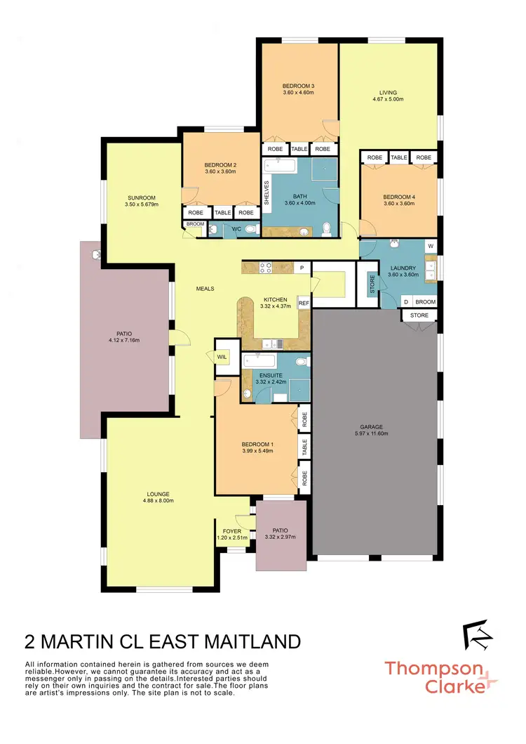 Floorplan of Homely house listing, 2 Martin Close, East Maitland NSW 2323