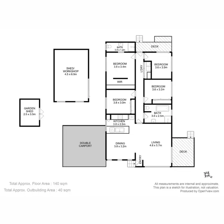 Floorplan of Homely house listing, 5 Open Drive, Snug TAS 7054